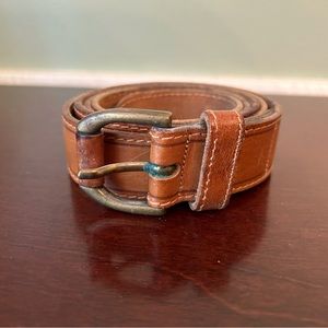 Mens VINTAGE (90s) Banana Republic Leather Belt - 42"